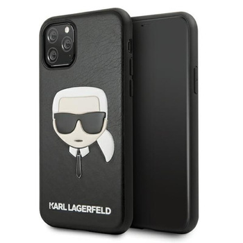 Karl Lagerfeld Silicone Iconic Karl`s Head - Coque iPhone 11 Pro (noir)